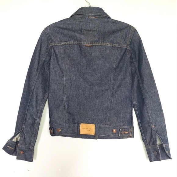 Akiabara Dark Wash Rigid Cotton Denim Jacket 4 - Picture 3 of 9